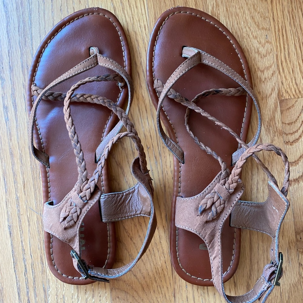 Brown Flat Sandals